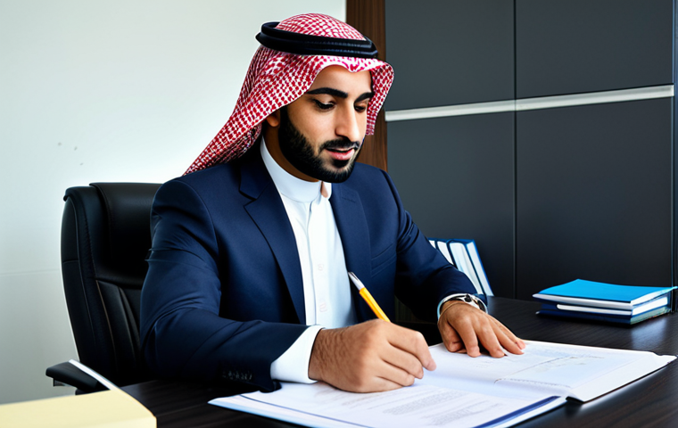**

"A professional Arab businessman in a modest, dark-colored suit, sitting at a clean desk in a bright, modern office in Dubai. He is reviewing documents. Fully clothed, appropriate attire, safe for work, perfect anatomy, natural proportions, professional corporate photography, high quality, modest, family-friendly."

**